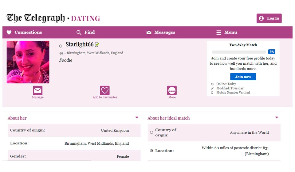 daily telegraph dating site recenzii
