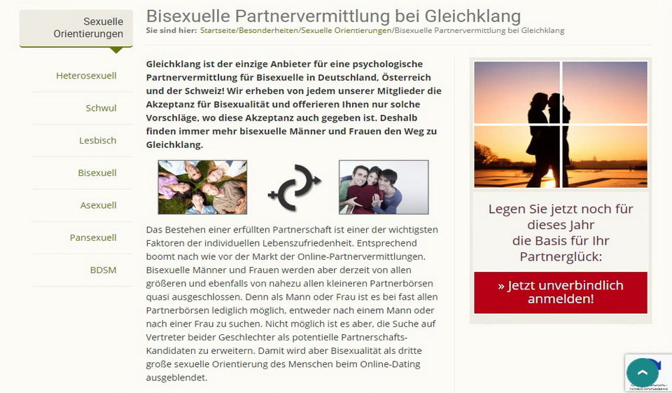 online dating gleichklang